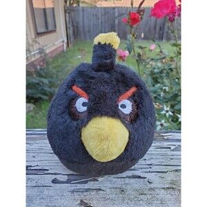 Plush 5" Angry Birds black and yellow 2010